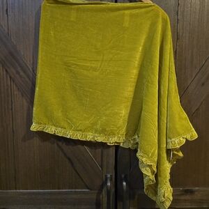 Spartina 449 Mustard Yellow Velvet Wrap Scarf